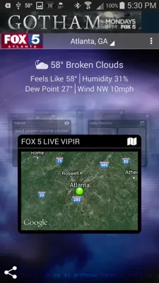 FOX 5 Weather android App screenshot 1